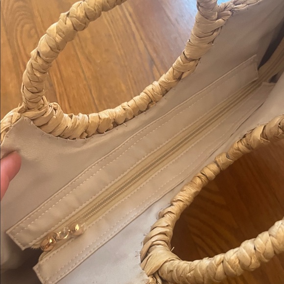 LC Lauren Conrad Natural Woven Shoulder Bag - Picture 6 of 7